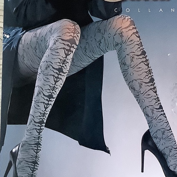 Vintage, Gatta, 90s, 80s, 50 Den, tiger patterned pantyhose/tights. NWT - Picture 1 of 4